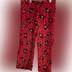 💥Scottie Dog Pajama Bottoms Women Lounge Pants  Terrier Fleece Red Size L